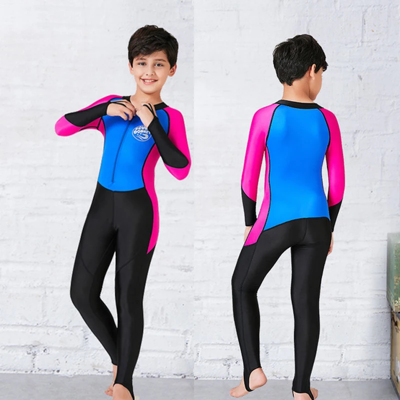 Цельный костюм для дайвинга гидрокостюм с длинными рукавами детский купальный