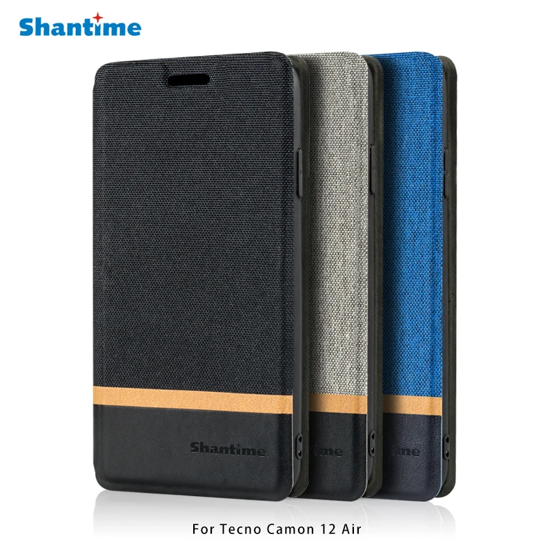 

Чехол-книжка для телефона Tecno Camon 12, из мягкого силикона, из искусственной кожи