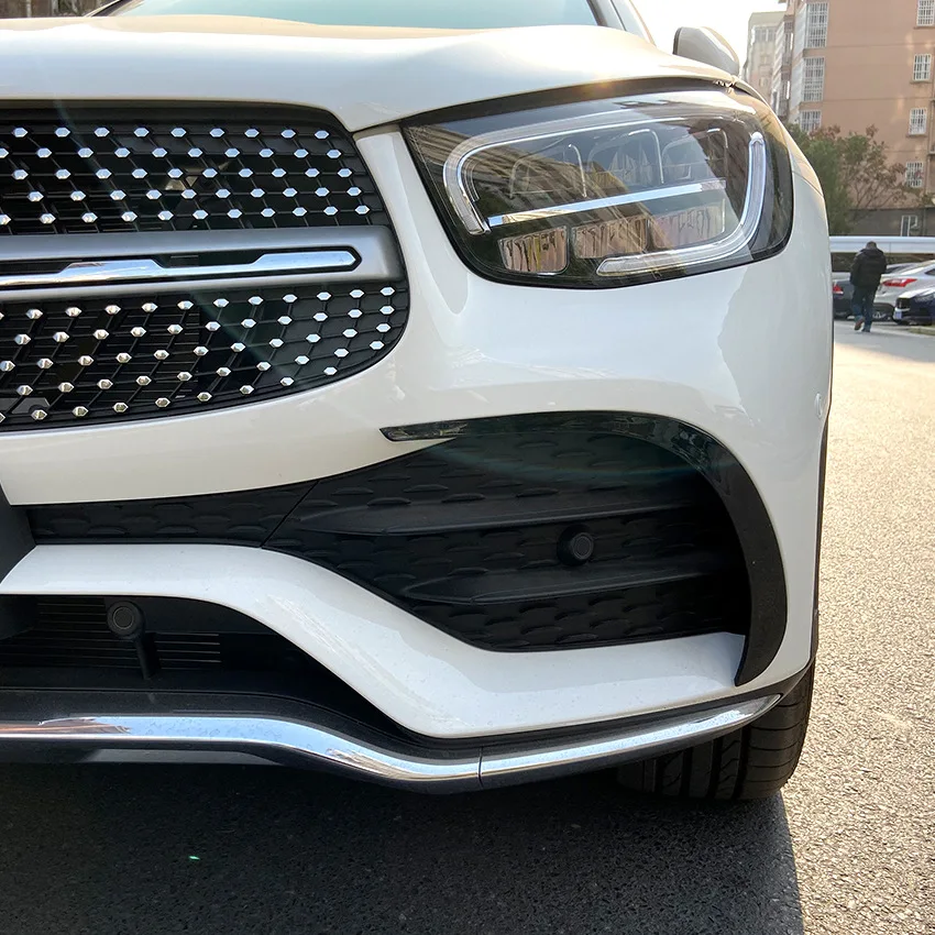 spesifikasi 2021 Cocok Untuk Benz Mercedes Glc Glc260 300 2020 + Amg Pisau Udara Bar Depan Dekorasi Eksterior Mobil