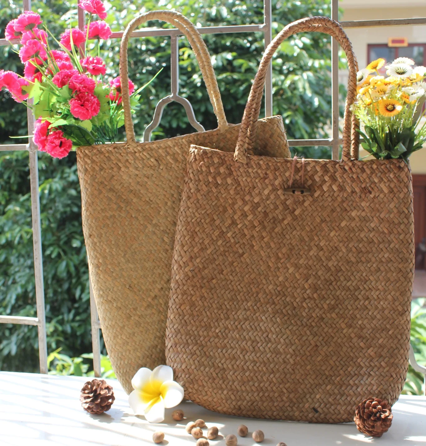 

Fashion Women Summer Straw Large Tote Bag Beach Casual Shoulder Bag Handbag Handmade Basket Storage Shopping Bag