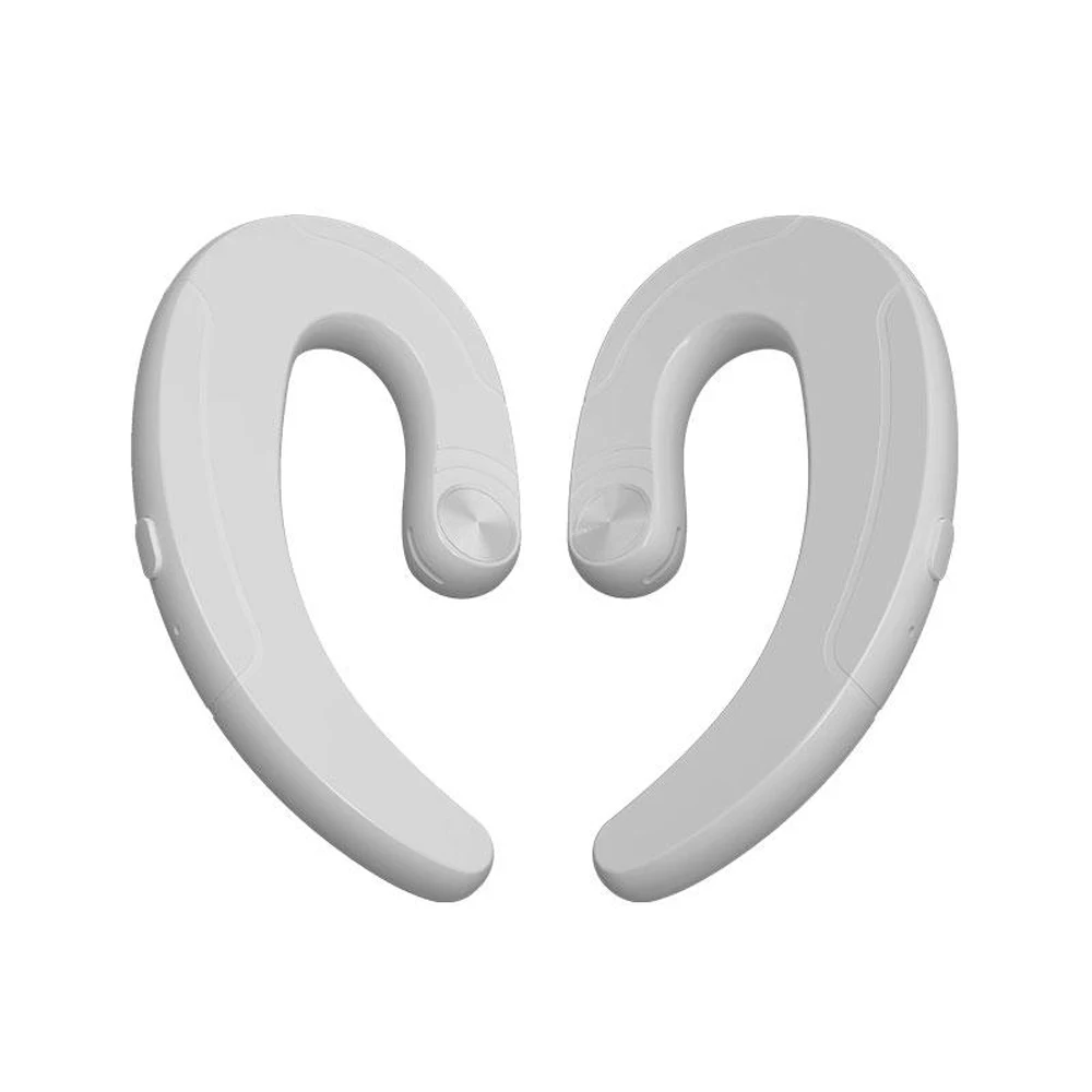 Binaural White HBQ Q25 Bluetooth наушники TWS костной проводимости ушной крючок беспроводные Bluetooth наушники с микрофоном гарнитура для iPhone huawei - Цвет: Binaural White