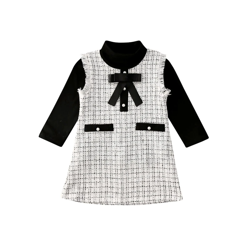 2020 весенне осенняя одежда для малышей Одежда маленьких девочек из 2 предметов