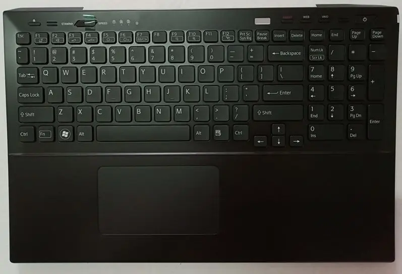 black GZEELE чехол для sony vaio SVS15 SV-S15 SVS151100C SVS15118ECB SVS15118ECW верхняя крышка Подставка для рук клавиатура ободок тачпад чехол - Цвет: black