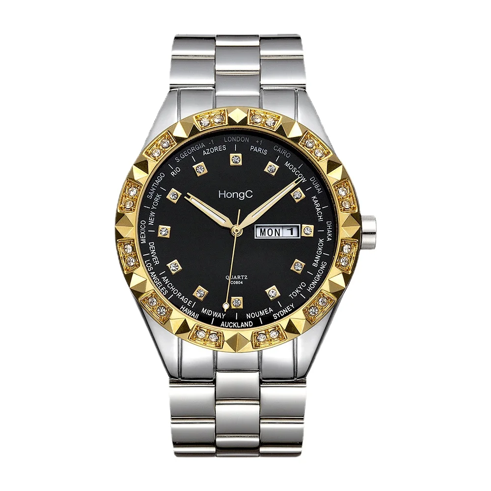 

Fashion Men's Watch Waterproof Dual Calendar Classic Outdoor Sports Watch Leather Strap Watch Automatic Waterproof Quartz Watch