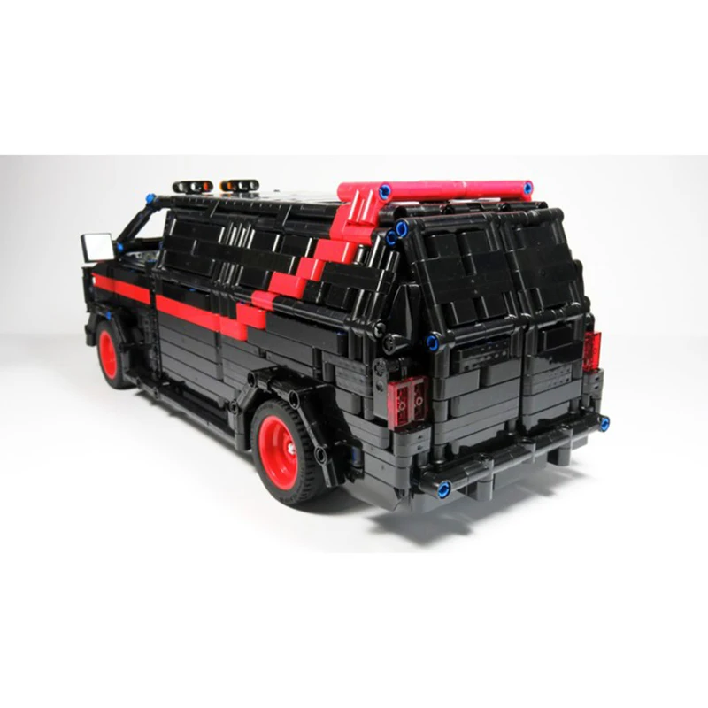 

Moc Building Blocks Bricks Moc-5945 City Police Station New York Car 1983 Gmc Vandura A-team Brick 1710 Parts Toys Gifts