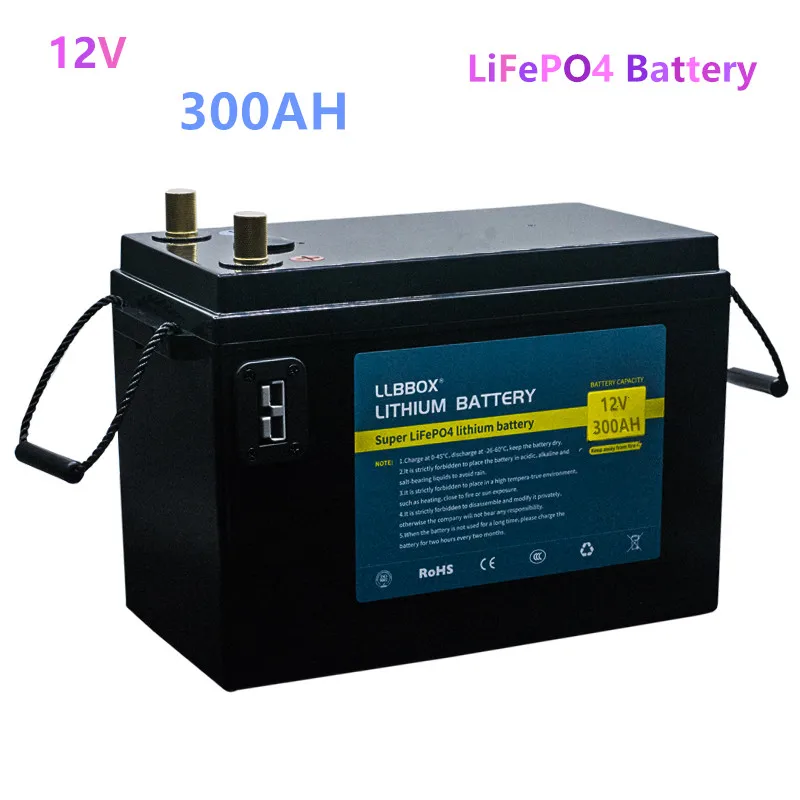 

12V LiFePO4 300AH battery 12V LiFePO4 300AH battery pack 12V 300ah Lithium battery Camper battery for inverter ,RV,solar energy