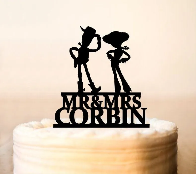 Персонализированная Настройка Топпер для свадебного торта|Товары украшения