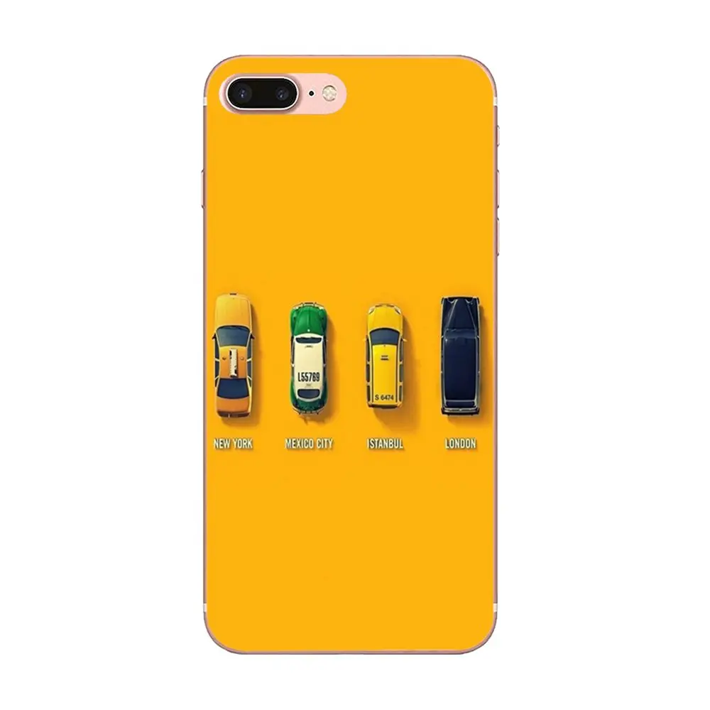 Минималистичный Нью Йорк Мехико текси для Apple IPhone X XS Max XR 4 4s 5 5C 5S SE 6 6S 7 8 Plus милый