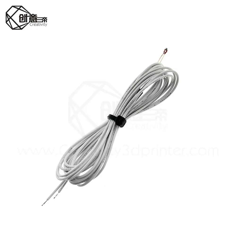 5 шт. 100K ohm NTC 3950 термисторы датчики с кабелем запчасти для 3D-принтеров детали