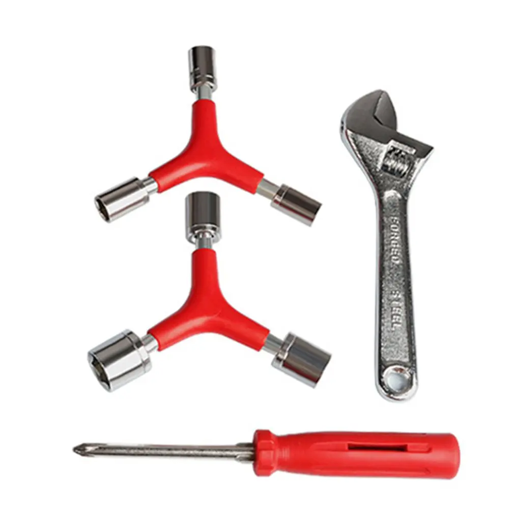 

Tool Kit Including Adjustable Wrench+screw Driver+hexagon Wrench+flywheel Wrench+external Hexagon Wrench+spoke Wrench