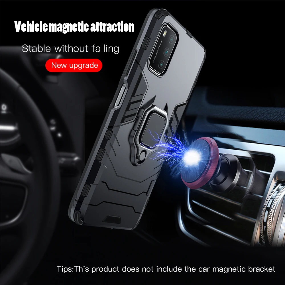 keysion shockproof case for xiaomi poco m3 m4 pro 5g f3 gt f2 ring stand phone back cover for poco x3 nfc x3 pro x4 gt x4 pro 5g free global shipping