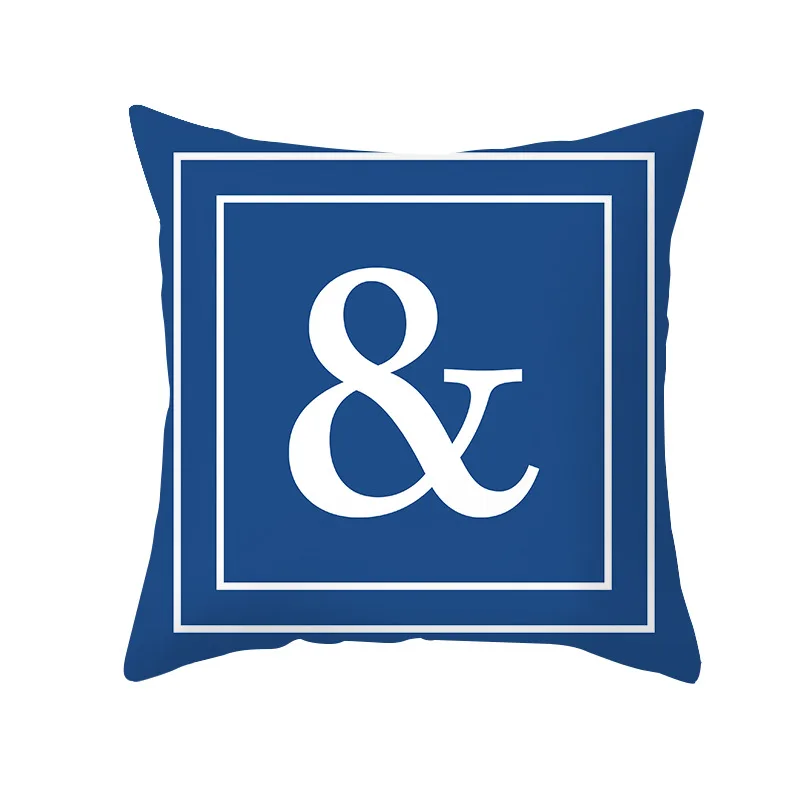 Товары для дома персиковый чехол подушки на заказ синяя Подушка с английскими