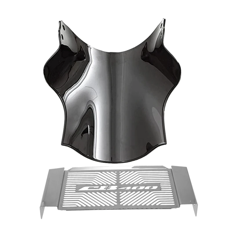 

Переднее ветровое стекло мотоцикла для Honda Hornet Cb400 и защитная крышка радиатора двигателя мотоцикла