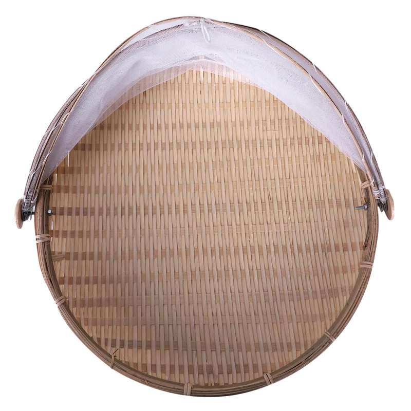Плетеная бамбуковая корзина ручной работы с защитой от ошибок пыленепроницаемый