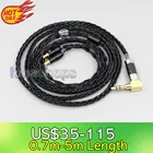 LN006336 XLR балансный 3,5 мм 2,5 мм 8-жильный посеребренный кабель для наушников для Audio Technica HDC112A ATH-SR9 ES750 ESW950