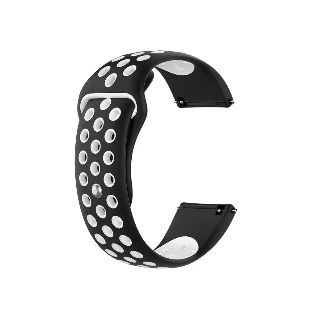 Black white Сменные аксессуары для часов Fitbit Versa 2 Band ремешок для Fitbit Versa lite Versa2 Smartwatch силиконовый ремешок - Цвет: Black white