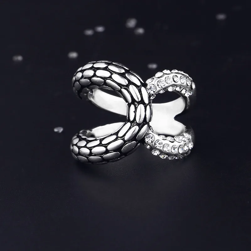 

Snake ring hip hop retro couple ring snake zircon rings for women cool girl accessories fashion hip hop couple rings jewelry