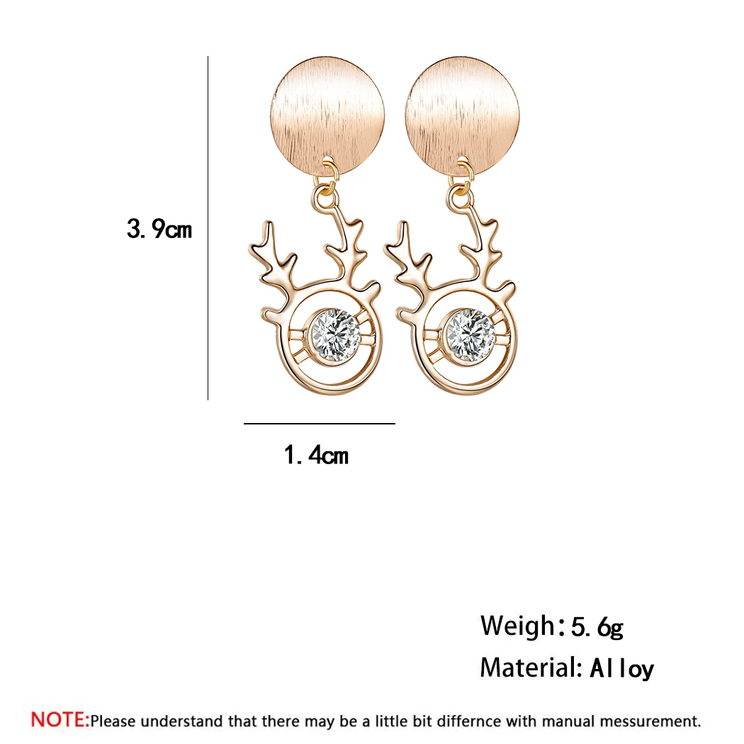 Чандлер богемный ножной олень со стразами круглый диск серьги в виде капель