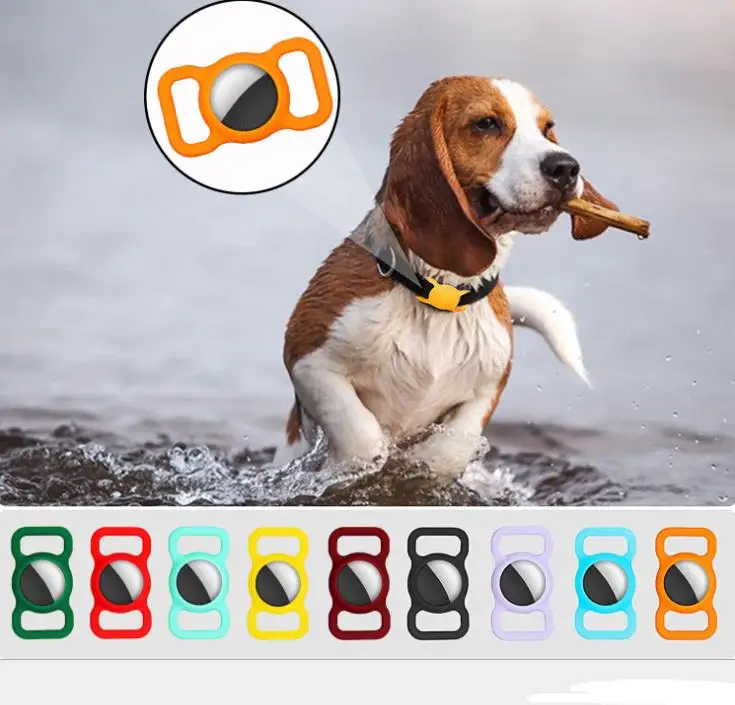 

Чехол на ремешке для Airtag, силиконовый чехол для ошейника собаки, чехол с защитой от потери, защитный чехол для домашних животных с GPS-трекеро...