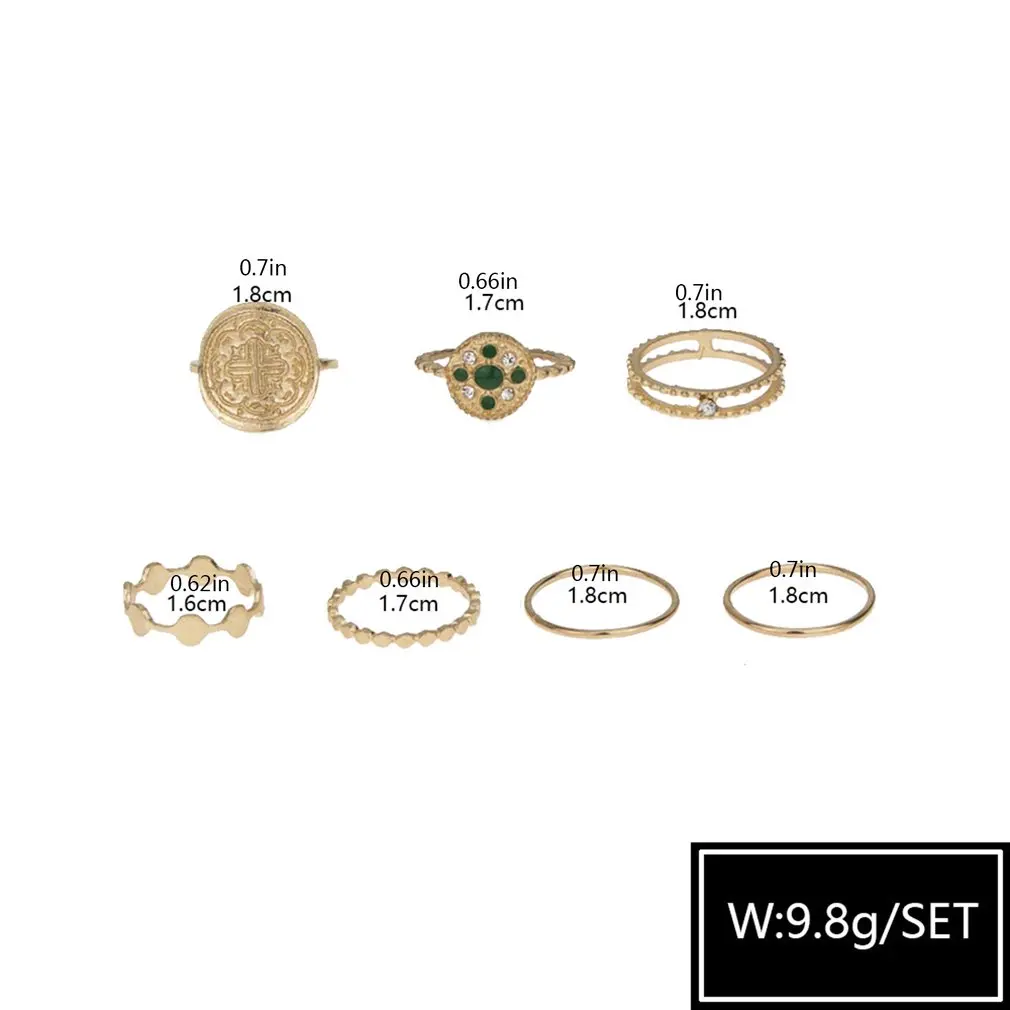 

2020 Latest Bohemian Rings Sets For Women Vintage Buddha Statue Zodiac Lotus Charm Joint Ring Wedding Jewelry Dropping Fast Ship