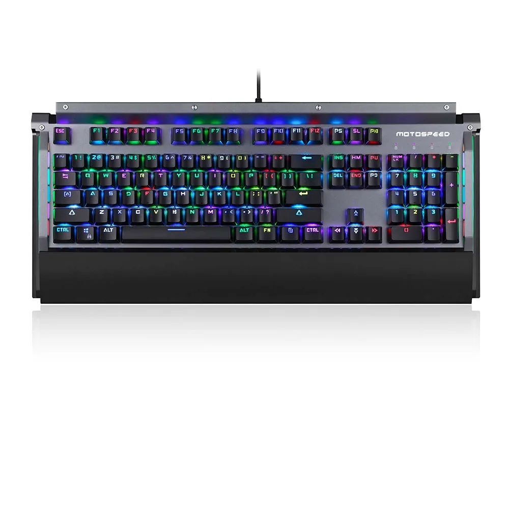 Motospeed CK98 Kailh BOX Switch 104 клавиши NKRO USB Проводная Механическая игровая клавиатура с RGB