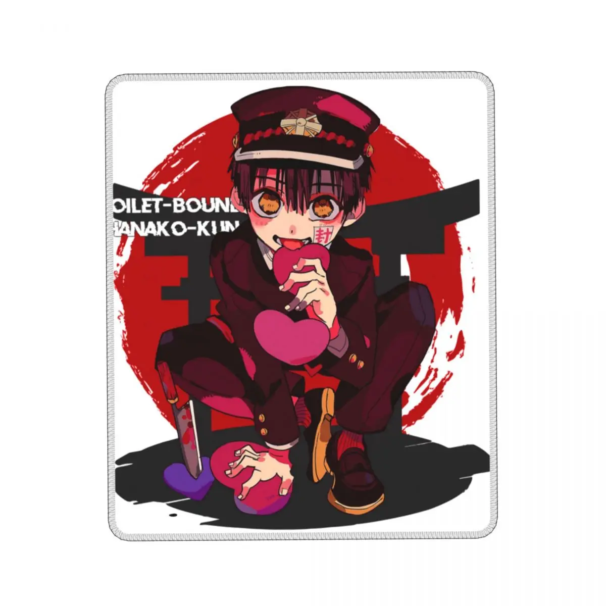 

Коврик для мыши Hanako Kun в туалете модный Jibaku Shounen Аниме Манга водонепроницаемый Настольный коврик классический Настольный коврик для геймеро...