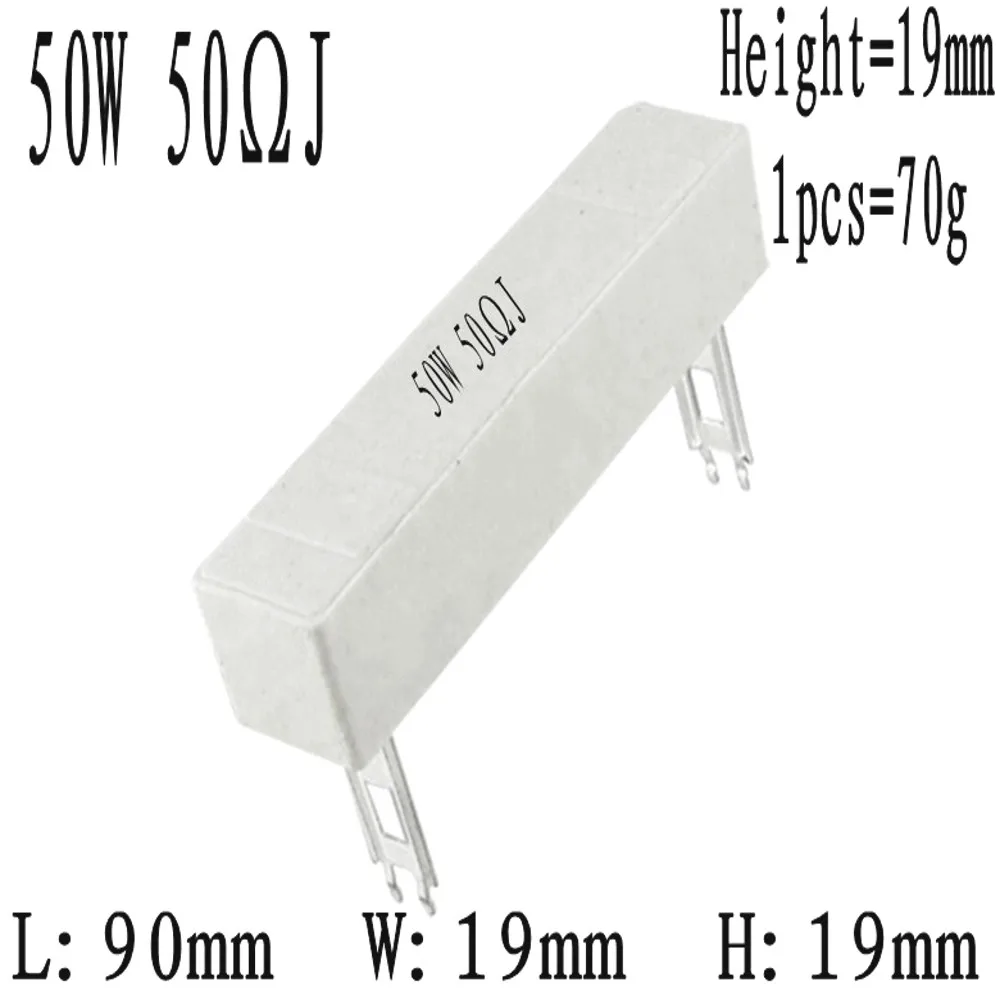 Керамический цементный резистор высокой мощности 0 1 ~ 1K 5 2 3 4 6 8 10 15 20 25 30 50 100 200 250 300