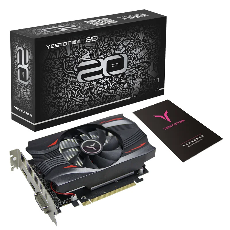Выделенная видеокарта Yeston RX560D-4G D5 Extreme Speed Edition 1176 МГц 4G/6000 бит/GDDR5 для игрового
