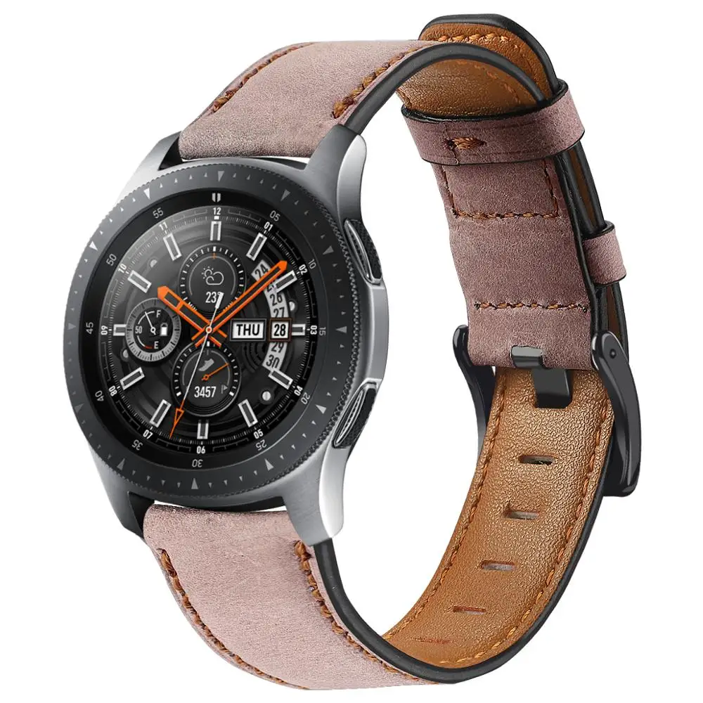 Ремешок для часов samsung Galaxy watch 46 мм кожа crazy horse Gear S3 frontier браслет Huawei 2 gt - купить по