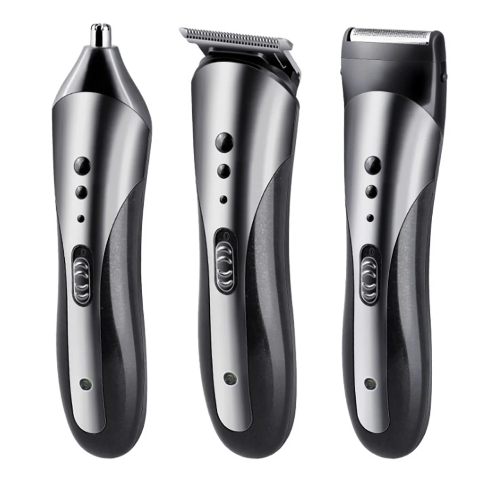 

KEMEI KM-1407 3in1 Rechargeable Hair Clipper for Men Waterproof Wireless Electric Shaver Beard Nose Ear Shaver Hair Trimmer Tool