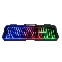 2021 new 104 key iron mechanical feel suspended desktop gaming keyboard grb backlit for notebook office stylish gamers love