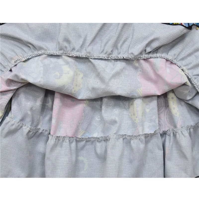 

Halloween Girls Baby Princess Halter Dress Cosplay 3D Printed skeleton Sleeveless dress costume