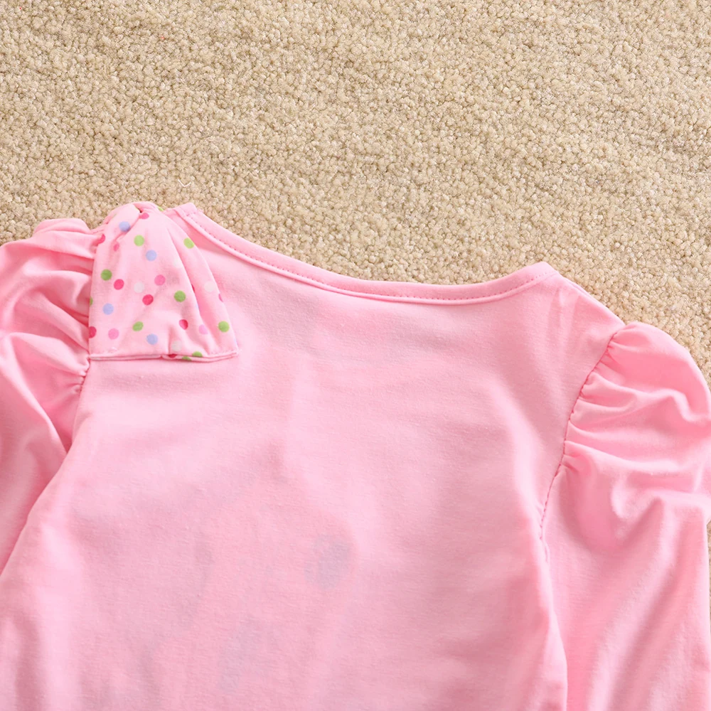JUXINSU/милые хлопковые платья с длинными рукавами и рисунком «Маша и Медведь» для девочек, платье «точка волны», Осень-зима, для маленьких девочек 1-7 лет