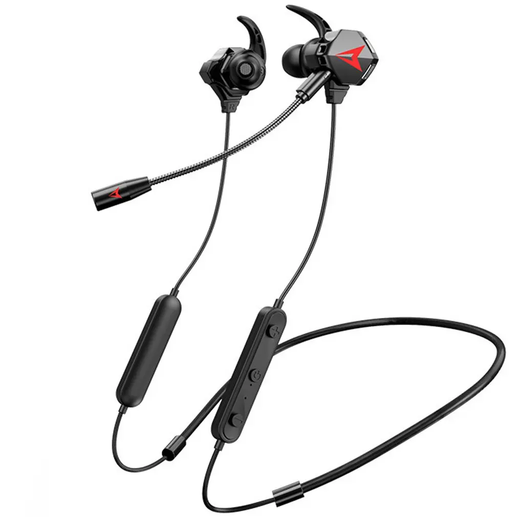 

Беспроводные Игровые наушники, Спортивные Беспроводные наушники-вкладыши с микрофоном для Smartphoness, черного цвета