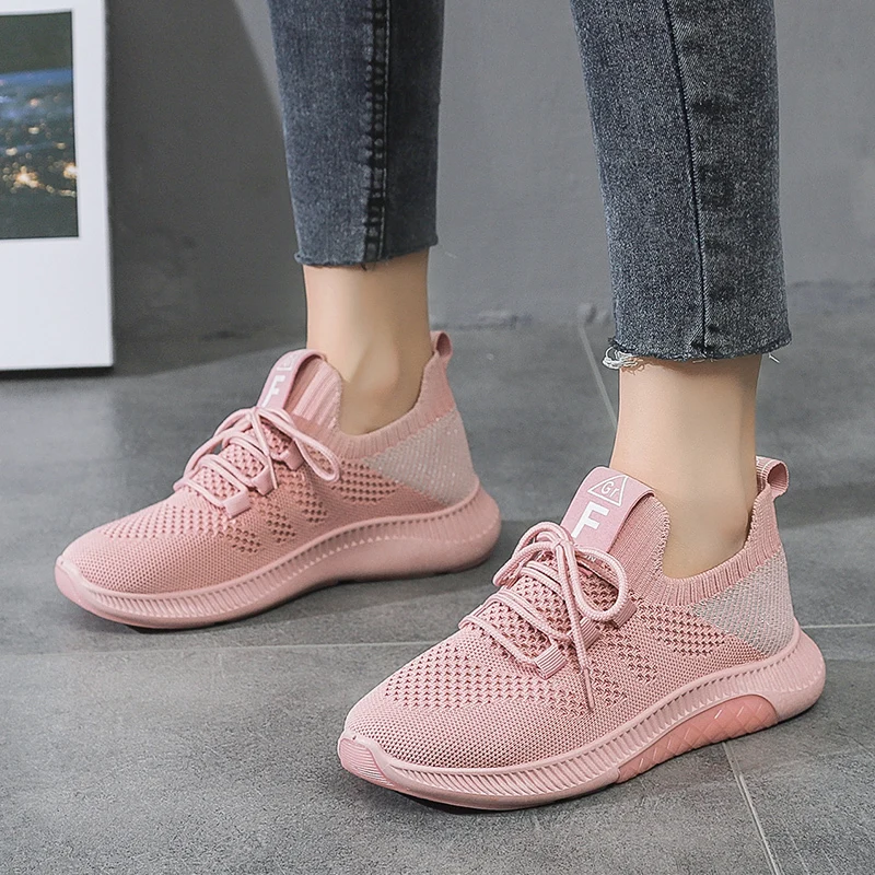 Теннисные туфли женские кроссовки спортивная обувь из дышащей сетки уличная