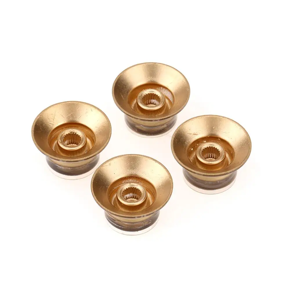Musiclily Pro Imperial Inch Size Top Hat Bell Reflector Volume Knobs for USA Made Les Paul SG Electric Guitar Gold (Set of 4) | Спорт и