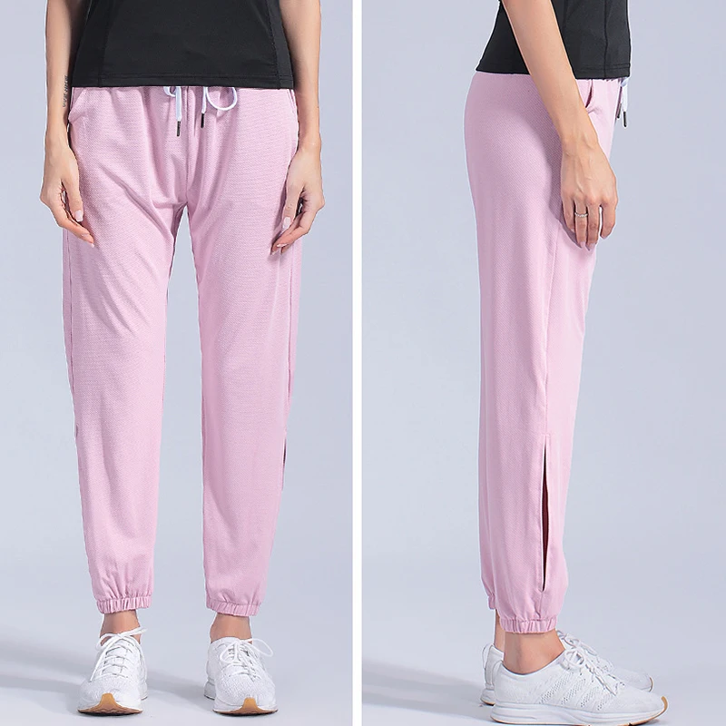 

Trace Pants for Women Trousers Closed Loose Running Fitness Trousers Quick Dry High Waist Slimming Yoga Trousers