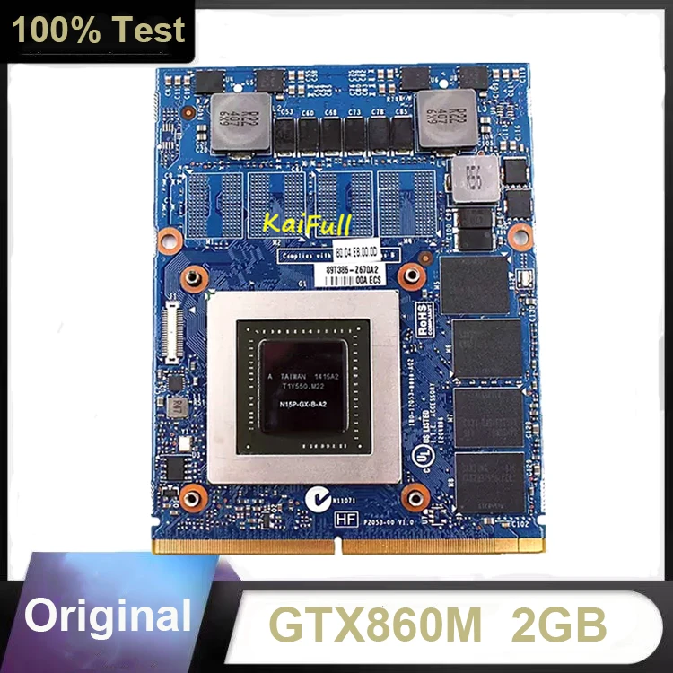 Оригинальная видеокарта J0M0K для ноутбука DELL M17X R4 R5 M18X R2 R3 DDR5 2G GTX860M GTX 860M MXM 3 0