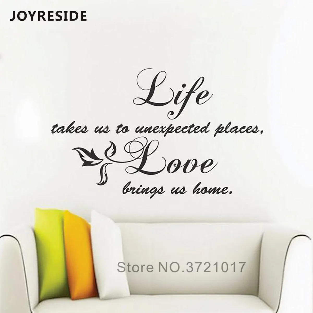 Life Наклейка на стену с цитатами художественный декор для гостиной украшение дома