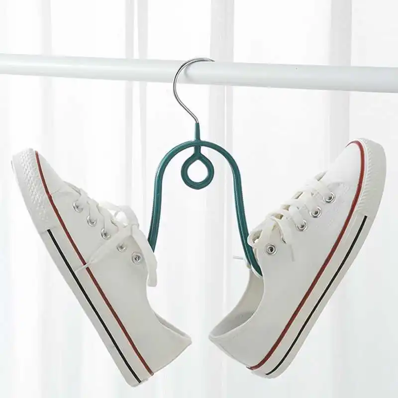 

Shoe Rack Artifact Multi-Functional Storage Shoe Rack Dip Plastic Chain Hanging Shoe Artifact Suitable for Hanging Drying Sports