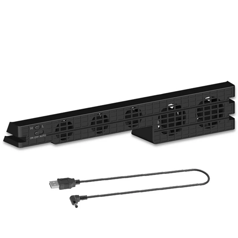 

Ps4 Pro Cooling Cooler Fan Super Turbo Temperature Control With Usb Cable For Sony Playstation 4 Ps4 Pro Console Vertical Stand