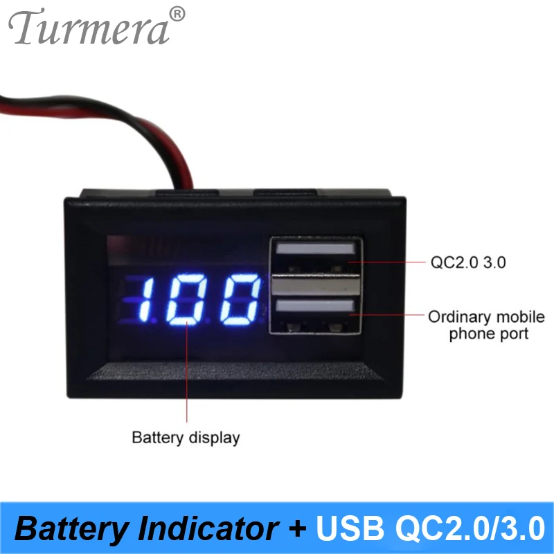 Аккумулятор Turemra 12 В 24 USB-порт QC 2 0 3 для автомобильного зарядного устройства