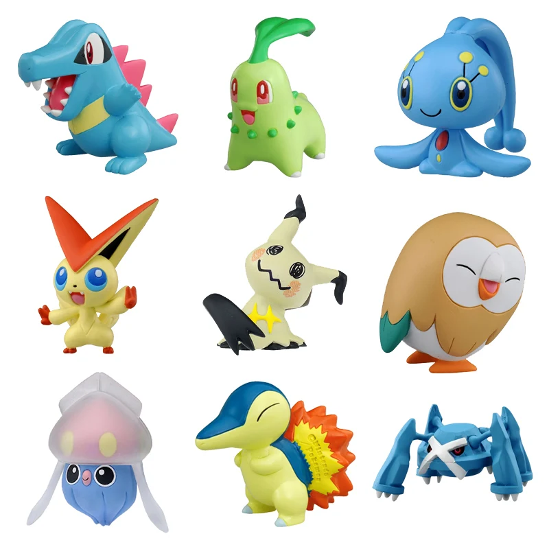 

Genuine TOMY Domeka Pokemon Anime Character Pikachu Doll Model Decoration Toys Hobby Movable Doll Christmas Gift