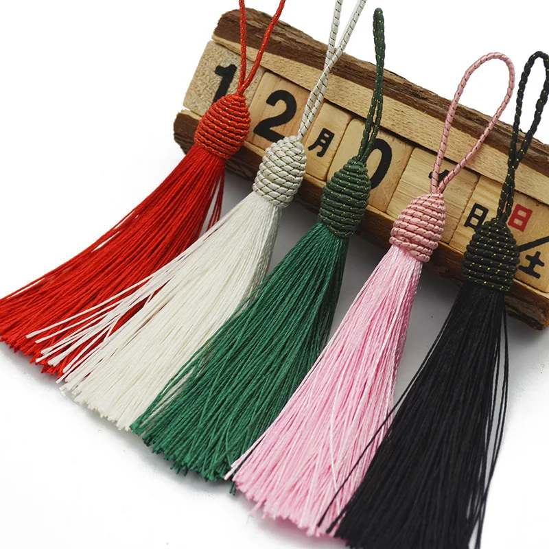 

5-50 Pcs Polyester Silk Tassel Fringe 13cm Tassels Trim For Sewing Curtains Accessories DIY Crafts Home Wedding Decoration