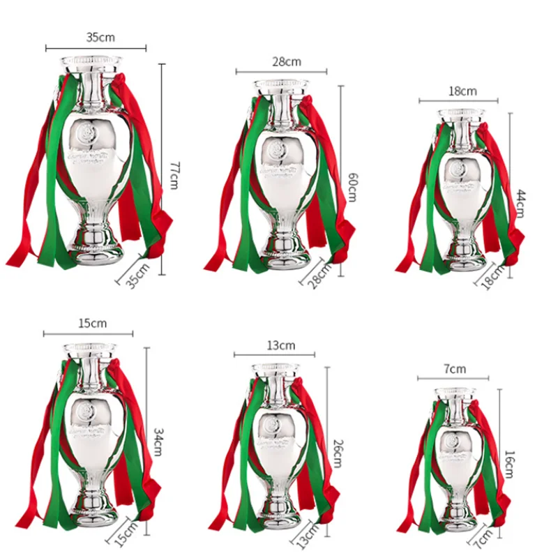 

Limited 2021 European Cup Trophy 60cm Replica 1:1 European Delaunay Cup Championship Trophy Resin Model Nice Gift Fans Souvenirs