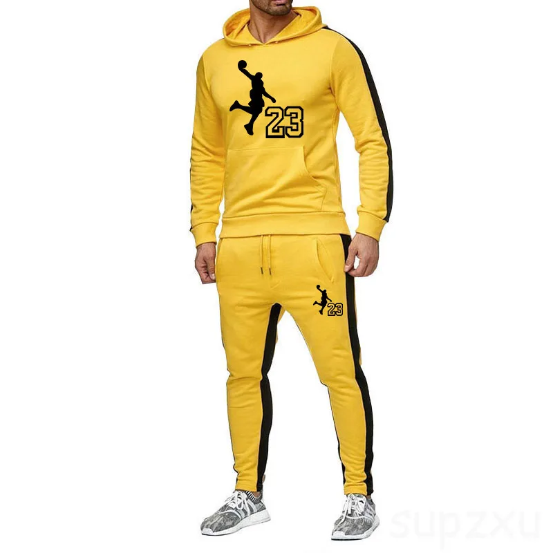 

Men and women sweatshirt suit patchwork fashion sportswear suit casual long-sleeved pullover suit autumn sportswear