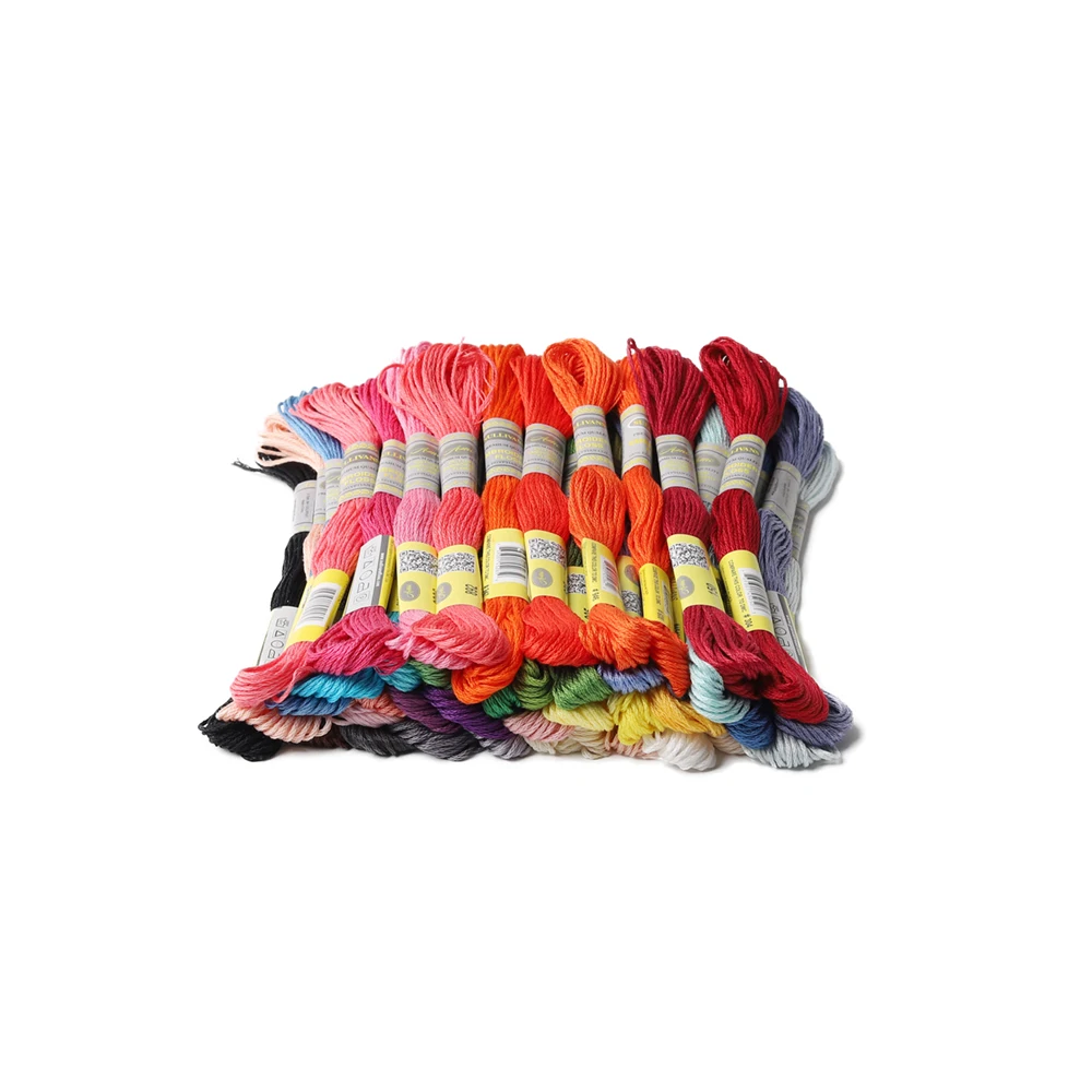 Коллекция сезонов 100% нитки для вышивки из египетского хлопка 40 разных цветов в