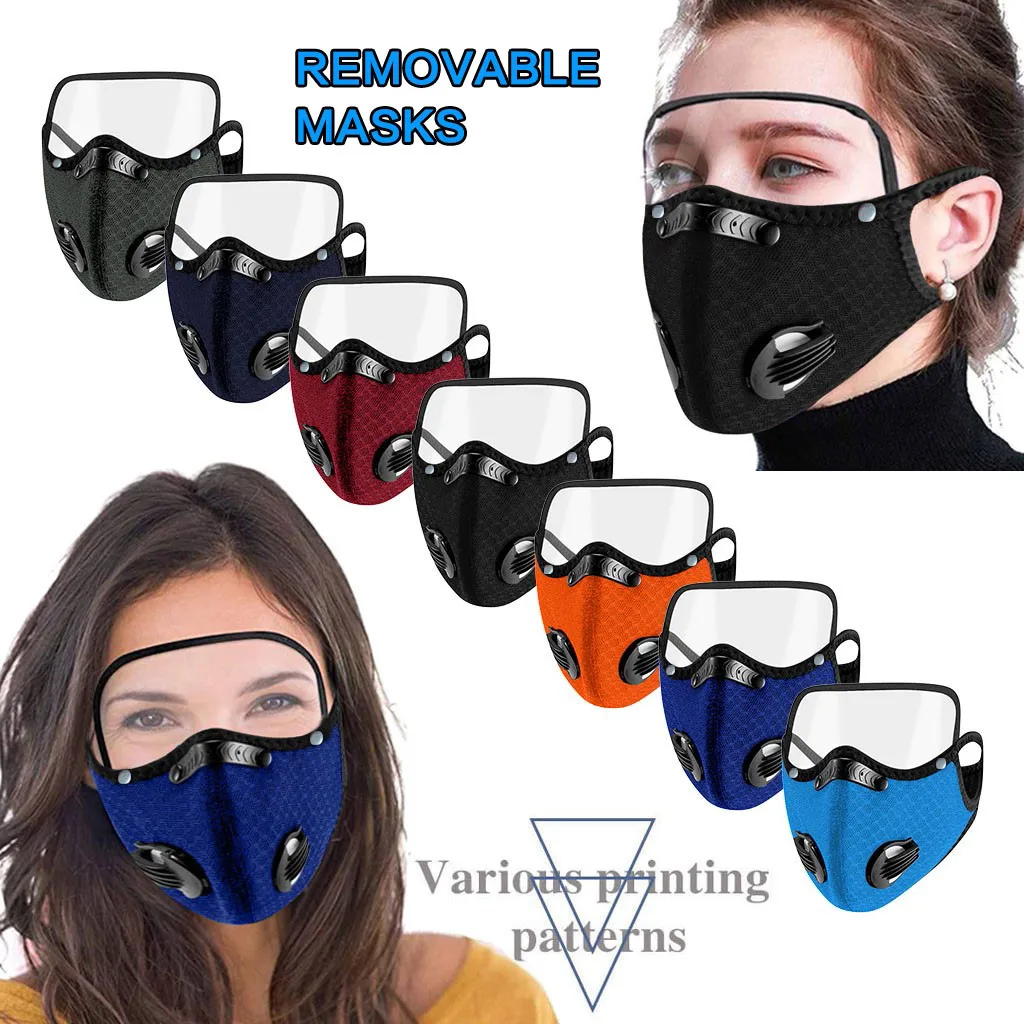 

NEW Sport Face Mask Activated Carbon Dust Mask PM2.5 Anti-Pollution Running Training MTB Road Bike Cycling Mask With Eyes Shield