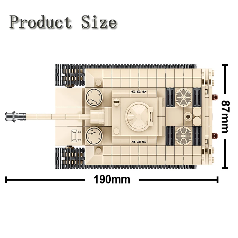 446 штук военный немецкий король модель танка Тигр строительные блоки армии WW2