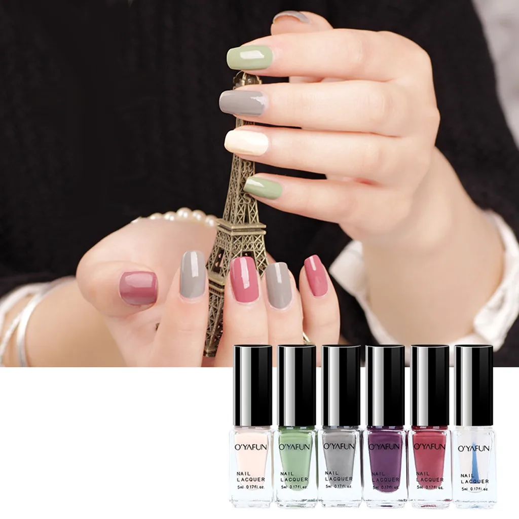 

36ML 6 Color Water-Based Peelable Nail Polish For Kids Pregnant Women Natural Non-toxic Nail Varnish Easy Remove Nail Lacquer